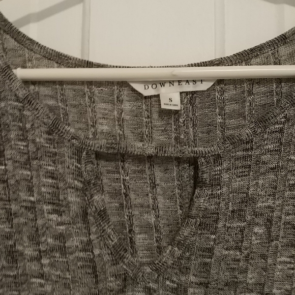 Grey Striped Knit Dress - Picture 2 of 5